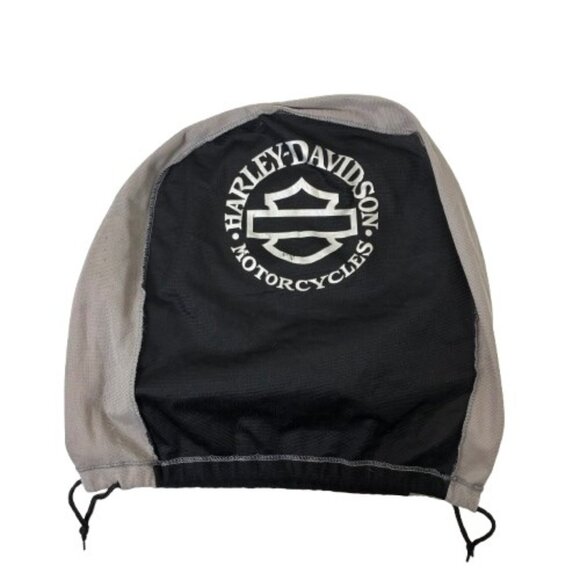 VTG Y2K Harley-Davidson Black Mesh Helmet Bag w/ Drawstrings – Logo Print - Picture 1 of 9